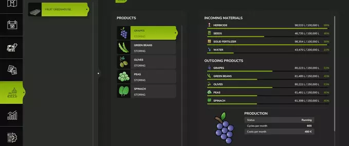 Greenhouses Fruit Greenhouse Farming Simulator mod