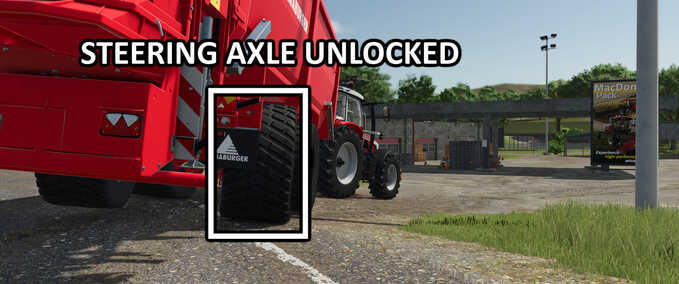 Scripts Lock Steering Axle Farming Simulator mod