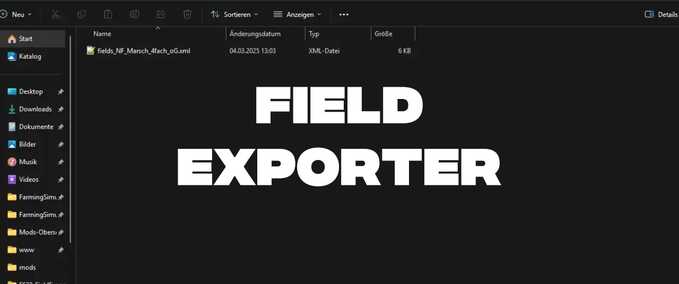 Scripts Field Exporter Farming Simulator mod