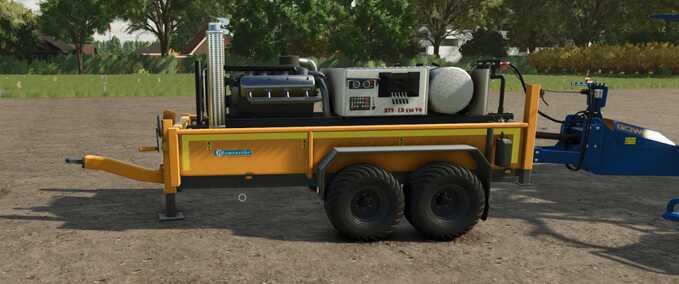 Other trailers  Stationary Engine Trailer Farming Simulator mod