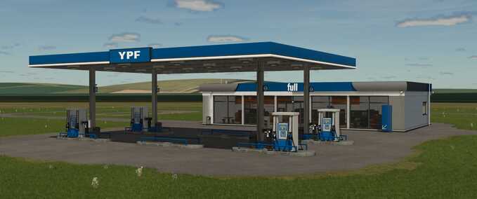 Prefab YPF Service Station (Prefab) Farming Simulator mod