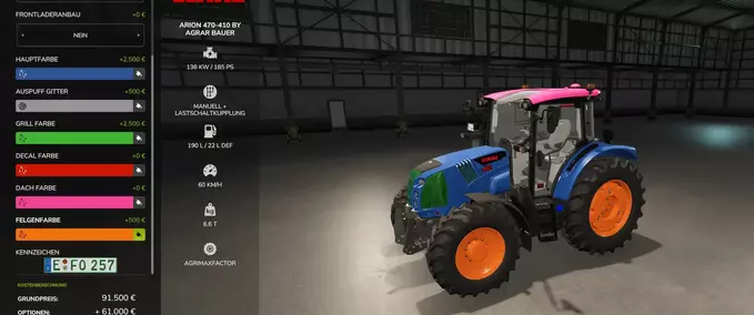 Claas Claas Arion 400 Farming Simulator mod