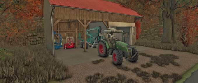 Buildings with Functions Barn with Workshop Farming Simulator mod