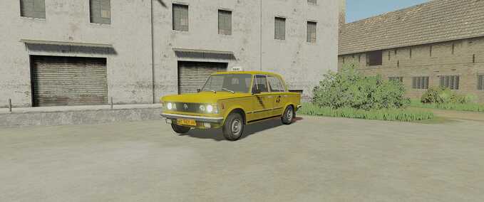 Cars Fiat 125p Taxi 'Zmiennicy' Farming Simulator mod