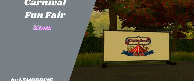 Decoration Carnival Fence Farming Simulator mod