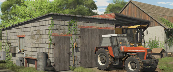 Buildings with Functions Small Garage with Workshop Farming Simulator mod