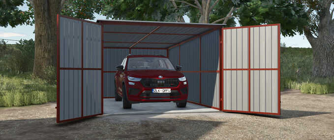 Sheds Pack of Tin Car Garages Farming Simulator mod