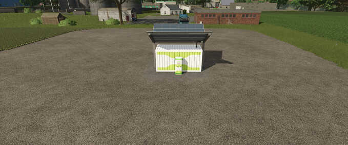 Placeable Objects Charging Station with Solar Panels and Storage Farming Simulator mod