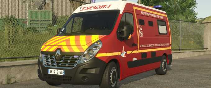 Fire department Renault Master III VSAV Farming Simulator mod