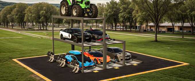 Placeable Objects Pit Mechanical Parking Farming Simulator mod