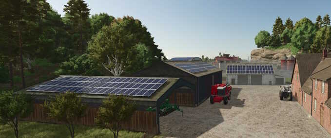 Buildings with Functions Solar Panels Farming Simulator mod