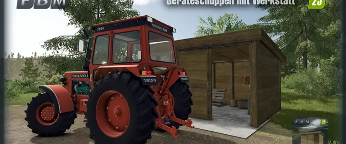 Buildings with Functions Workshop Shed Farming Simulator mod