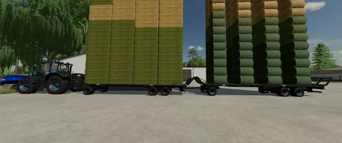 bale transport Fliegl DPW 180 Autoload Farming Simulator mod