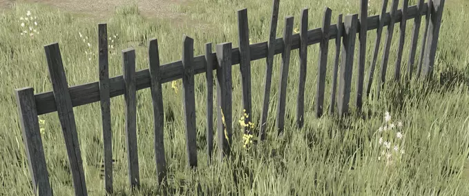 Placeable Objects Old Fence Pack Farming Simulator mod