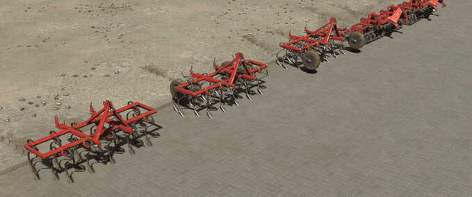 Cultivators & Harrows Unia U412/0 Cultivator and APOLLO Rollers Farming Simulator mod