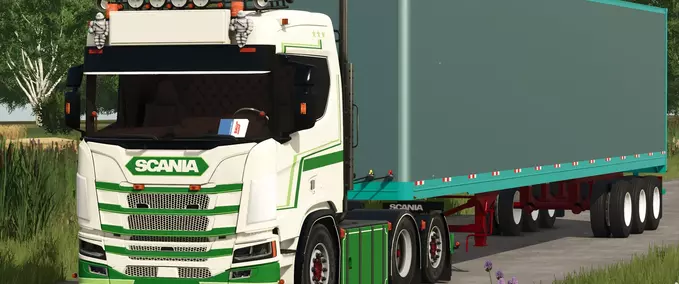 Scania NG Truck + Manac Van Trailer Mod Image