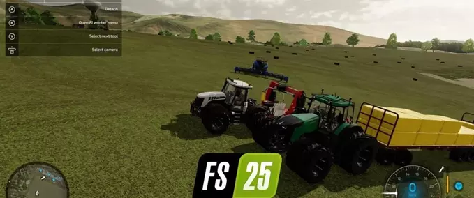 Gameplay Mow Bale Mission Farming Simulator mod