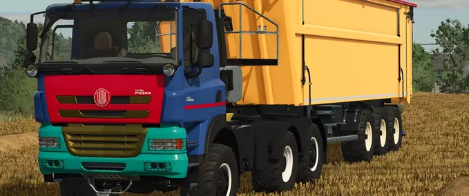 Trucks Tatra Phoenix 6x6 Agro Plus Truck + Fliegl DHKA 390 Trailer Farming Simulator mod