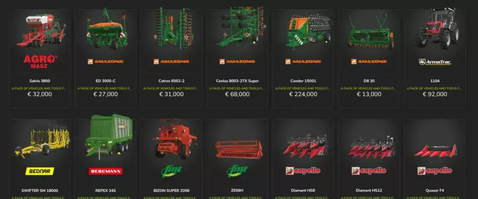 Vehicles and Tools Pack (A-G) Mod Image