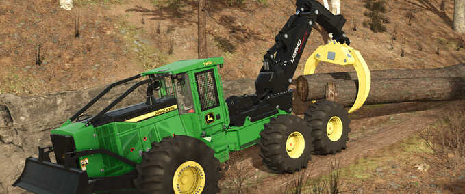 Forestry John Deere 768L-II SwingBoom Farming Simulator mod