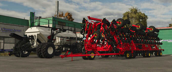 Bourgault 3420-100 Paralink Hoe Drill + 71300 Air Cart Mod Image