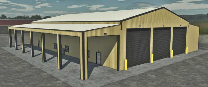 Sheds Big Drive-Thru Garage Farming Simulator mod