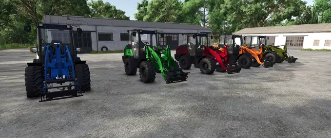 Kubota Pack with Front Loader Attachments (Multicolor) Mod Image