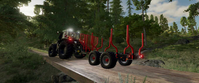 Animal Transport Herculano HF Forestry Semi-Trailer Farming Simulator mod