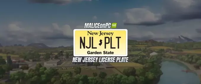 Clothing New Jersey License Plate Farming Simulator mod