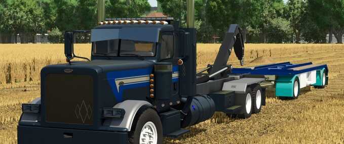 Peterbilt 389 Hooklift Truck + Hooklift Container Trailer Mod Image