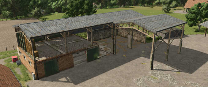 Sheds Ivoy Straw Hangar Farming Simulator mod