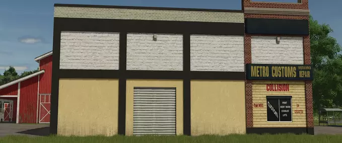 Buildings with Functions Metro Customs Workshop Farming Simulator mod