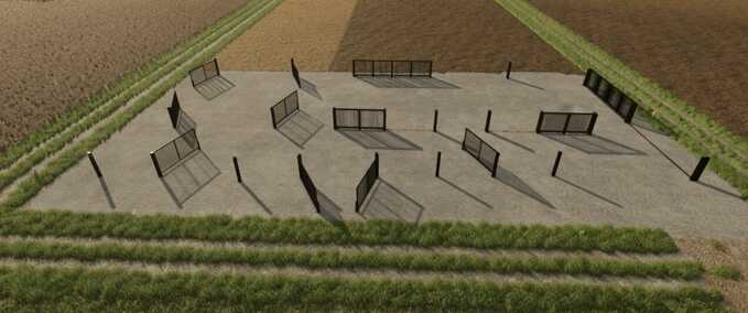 Metal Fence with Gates Pack Mod Image