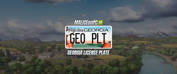 Clothing Georgia License Plate Farming Simulator mod