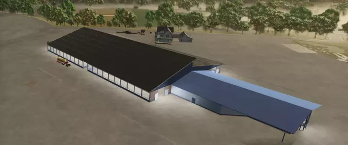 Animal Pens Large Dairy Barn by AustriaModding Farming Simulator mod