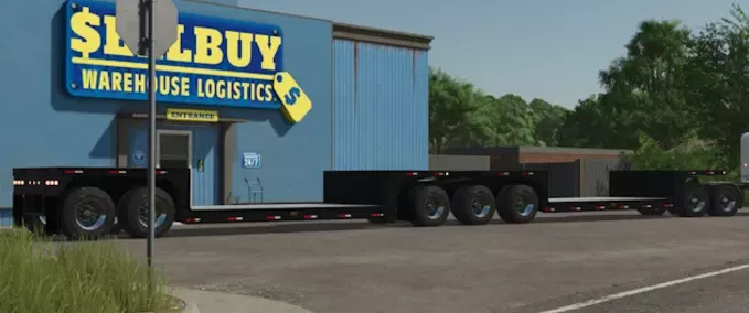 Dionbilt Double Drop B-Train Trailers Mod Image