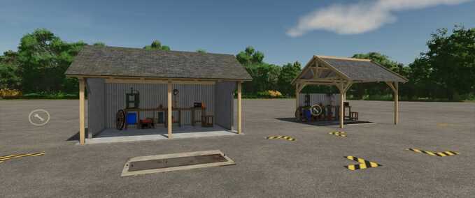 Buildings with Functions Tiny Workshop Farming Simulator mod