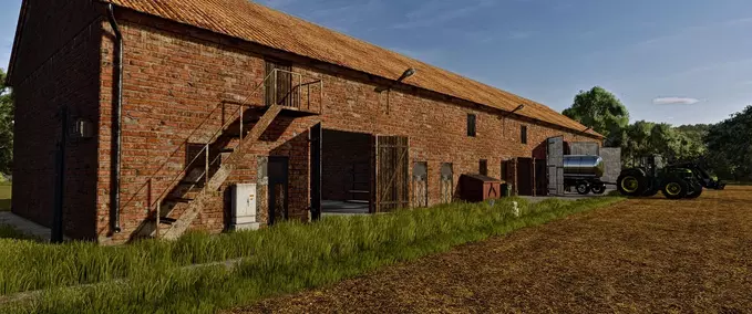 Factories Garage with Dairy Farming Simulator mod