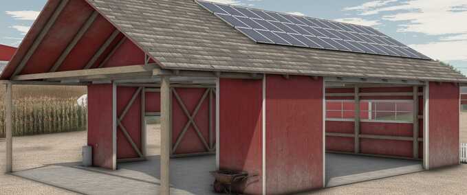 Sheds Wooden Open Barn Farming Simulator mod