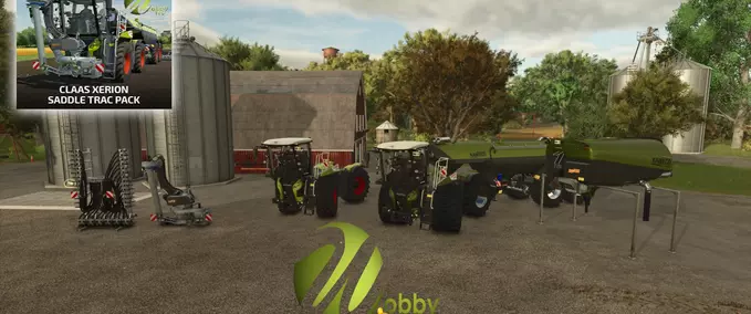 Tractors CLAAS Saddle Trac Pack Xerion 4200 by WobbyTec Farming Simulator mod