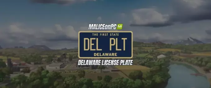 Clothing Delaware License Plate Farming Simulator mod