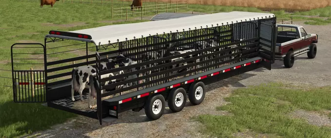 32FT Wilson Gooseneck Livestock Trailer Mod Image