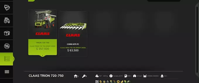 Claas Claas Trion 720-750 Farming Simulator mod
