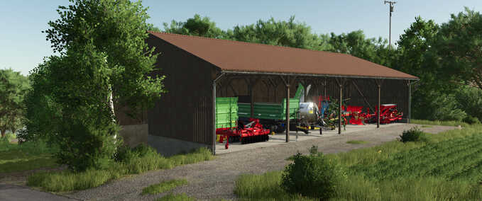 Silos Roofed Bunker Silo & Wood Chip Storage Farming Simulator mod