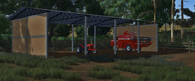 Farm Shed with Solar Panel Option Mod Image