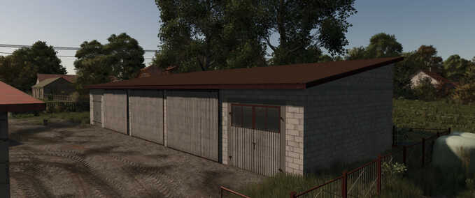 Sheds Concrete Block Garage Farming Simulator mod