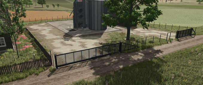 Decoration Double Rod Mat Fence Pack Farming Simulator mod