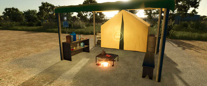 Placeable Objects Pioneer Tent Farming Simulator mod