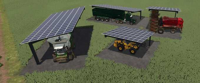 Buildings with Functions Shed with Solar Roof Farming Simulator mod