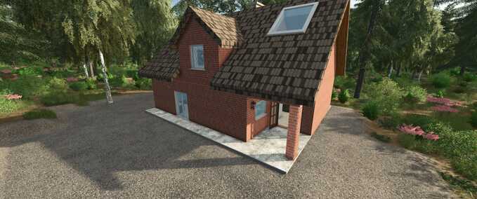 Buildings with Functions Brick House Farming Simulator mod